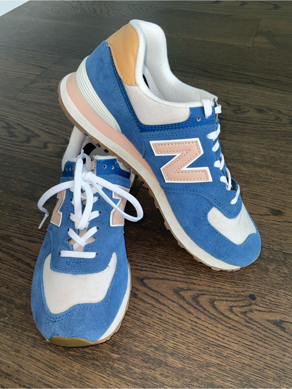 New Balance 574 Atlantic Blue Sneaker - Picture 2 of 8